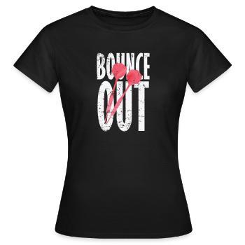 Bounce Out Darts - Frauen T-Shirt - Schwarz - Vorne - AI Model Female 172 dark (172cm)