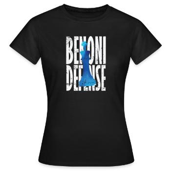 Benoni Defense Chess - Women's T-Shirt - black - Front - AI Model Female 172 dark (172cm)