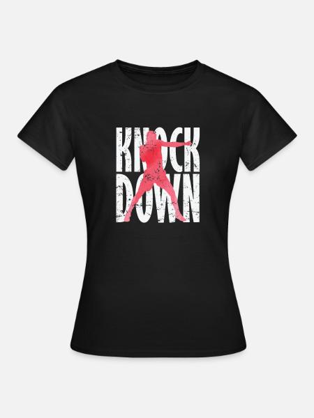 Knock Down Boxen - Frauen T-Shirt - Schwarz