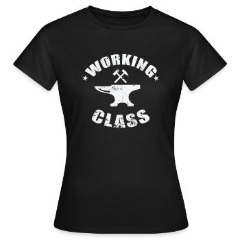 Profession de métallurgiste de la classe ouvrière - T-shirt Femme - noir - Devant - AI Model Female 172 dark (172cm)