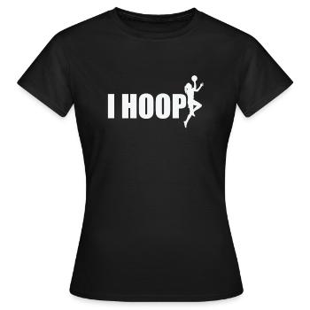 I Hoop Basketball Mädchen Teamsport - Frauen T-Shirt - Schwarz - Vorne - AI Model Female 172 dark (172cm)