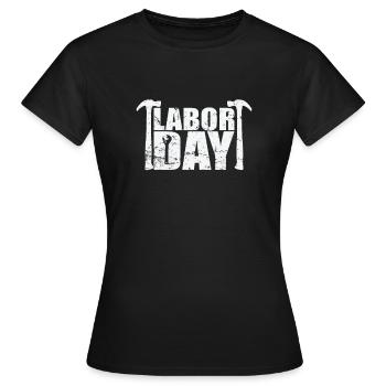 Lundi de la fête du Travail en septembre - T-shirt Femme - noir - Devant - AI Model Female 172 dark (172cm)