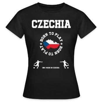 Tschechien - Frauen T-Shirt - Schwarz - Vorne - AI Model Female 172 dark (172cm)