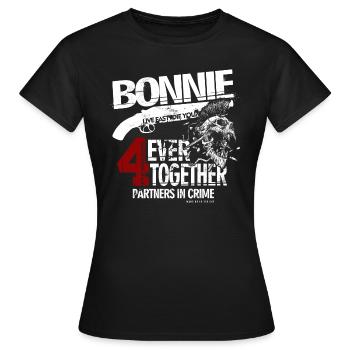 Look partenaire Bonnie & Clyde - T-shirt Femme - noir - Devant - AI Model Female 172 dark (172cm)