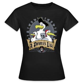 Pirates of the Sky - Women's T-Shirt - black - Front - AI Model Female 172 dark (172cm)