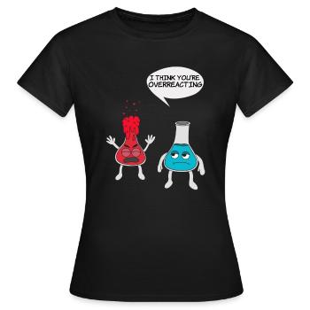 Wissenschaftliches Experiment T-Shirt - Frauen T-Shirt - Schwarz - Vorne - AI Model Female 172 dark (172cm)