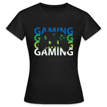 Gaming - T-shirt Femme - noir - Devant - AI Model Female 172 dark (172cm)