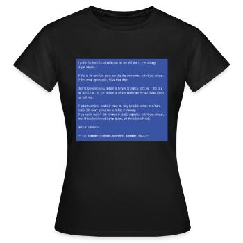 This is a perfect gift for computer users who - Women's T-Shirt - black - Front - AI Model Female 172 dark (172cm)