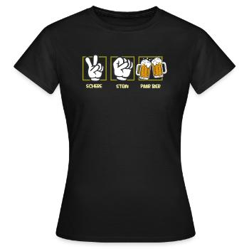  Bierliebhaber Spruch - Frauen T-Shirt - Schwarz - Vorne - AI Model Female 172 dark (172cm)