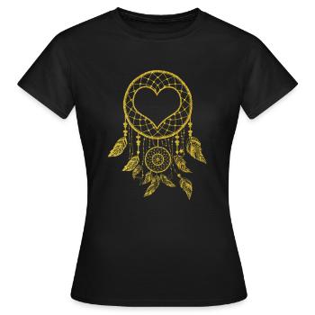 Rêveur de spiritualité Dreamcatcher - T-shirt Femme - noir - Devant - AI Model Female 172 dark (172cm)