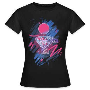 Basketball Basketballer - Frauen T-Shirt - Schwarz - Vorne - AI Model Female 172 dark (172cm)