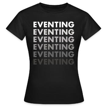 Rider Eventing - Women's T-Shirt - black - Front - AI Model Female 172 dark (172cm)