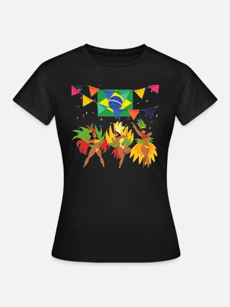 Samba Parade-Brazil - Frauen T-Shirt - Schwarz