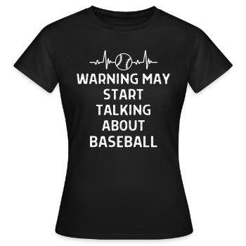Baseball Spieler Baseball Sprüche Geschenk - Frauen T-Shirt - Schwarz - Vorne - AI Model Female 172 dark (172cm)