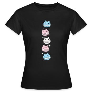 Transgender - Transgender Pride - Transgender Flag - Frauen T-Shirt - Schwarz - Vorne - AI Model Female 172 dark (172cm)