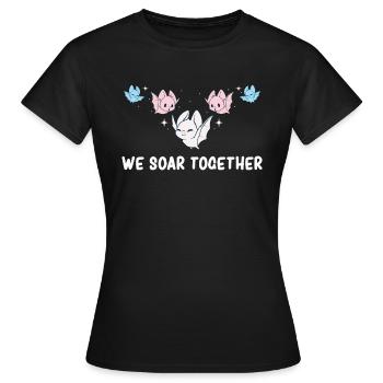 Transgender - Transgender Pride - Transgender Flag - Frauen T-Shirt - Schwarz - Vorne - AI Model Female 172 dark (172cm)