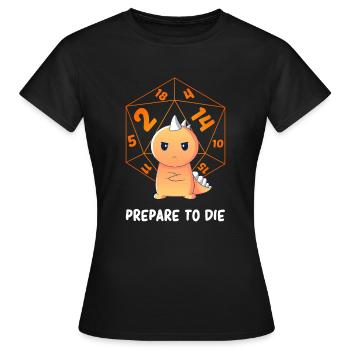Jeux de table - Jeux de table Nerd - Jeux de dés - T-shirt Femme - noir - Devant - AI Model Female 172 dark (172cm)