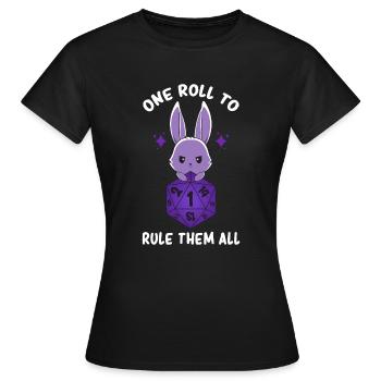 Board Games - Board Games Dice - Board Games Geek - Women's T-Shirt - black - Front - AI Model Female 172 dark (172cm)