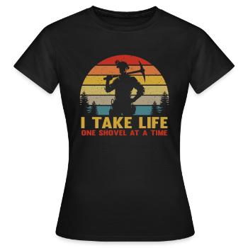 Mineur - Mineur de charbon - Mineur d’or Mineur d’or - T-shirt Femme - noir - Devant - AI Model Female 172 dark (172cm)