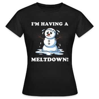 Je suis en train de m’effondrer ! - T-shirt Femme - noir - Devant - AI Model Female 172 dark (172cm)