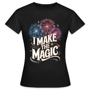Pyrotechnie Feux d’artifice Pyrotechnie - T-shirt Femme - noir - Devant - AI Model Female 172 dark (172cm)