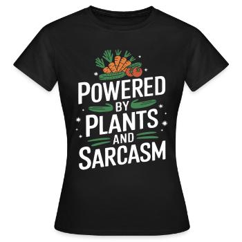 Végétarien Végétalien Végétarien Végétarien - T-shirt Femme - noir - Devant - AI Model Female 172 dark (172cm)