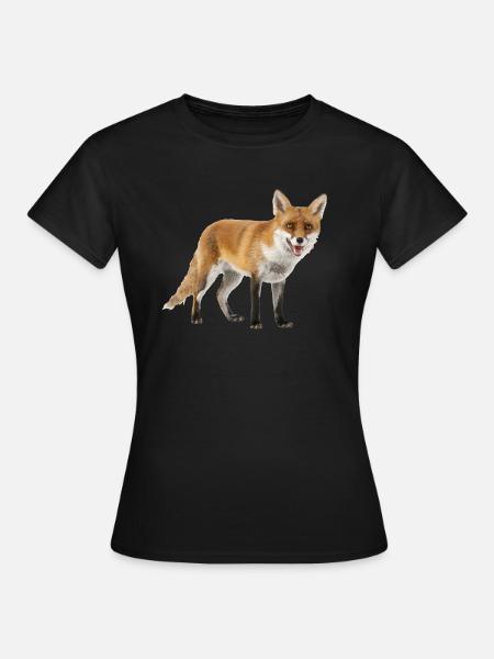 Fuchs - Frauen T-Shirt - Schwarz