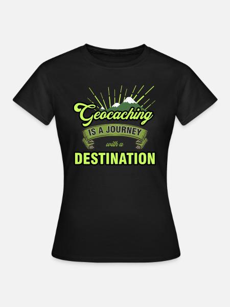 geocaching - T-shirt Femme - noir