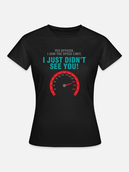 Auto Raser - Dame-T-shirt - sort