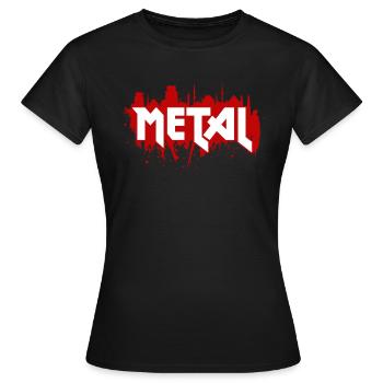 Heavy Metal - T-shirt Femme - noir - Devant - AI Model Female 172 dark (172cm)