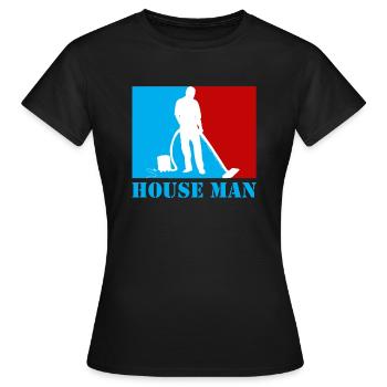 Hausmann - Frauen T-Shirt - Schwarz - Vorne - AI Model Female 172 dark (172cm)