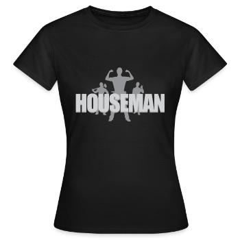 Hausmann - Frauen T-Shirt - Schwarz - Vorne - AI Model Female 172 dark (172cm)