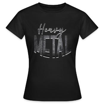 Heavy Metal - T-shirt Femme - noir - Devant - AI Model Female 172 dark (172cm)
