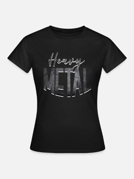 Heavy Metal - Frauen T-Shirt - Schwarz