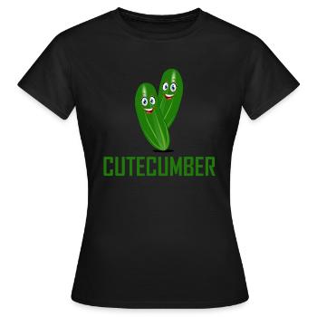 vegetables - Women's T-Shirt - black - Front - AI Model Female 172 dark (172cm)
