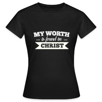 Christ - Frauen T-Shirt - Schwarz - Vorne - AI Model Female 172 dark (172cm)