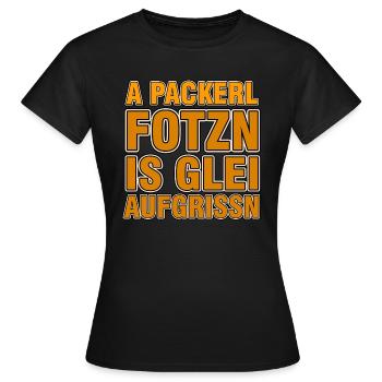 Bavarois disant - T-shirt Femme - noir - Devant - AI Model Female 172 dark (172cm)