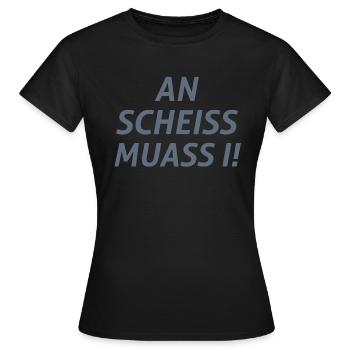 Bavarois disant - T-shirt Femme - noir - Devant - AI Model Female 172 dark (172cm)