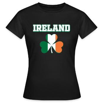 Irlande - T-shirt Femme - noir - Devant - AI Model Female 172 dark (172cm)