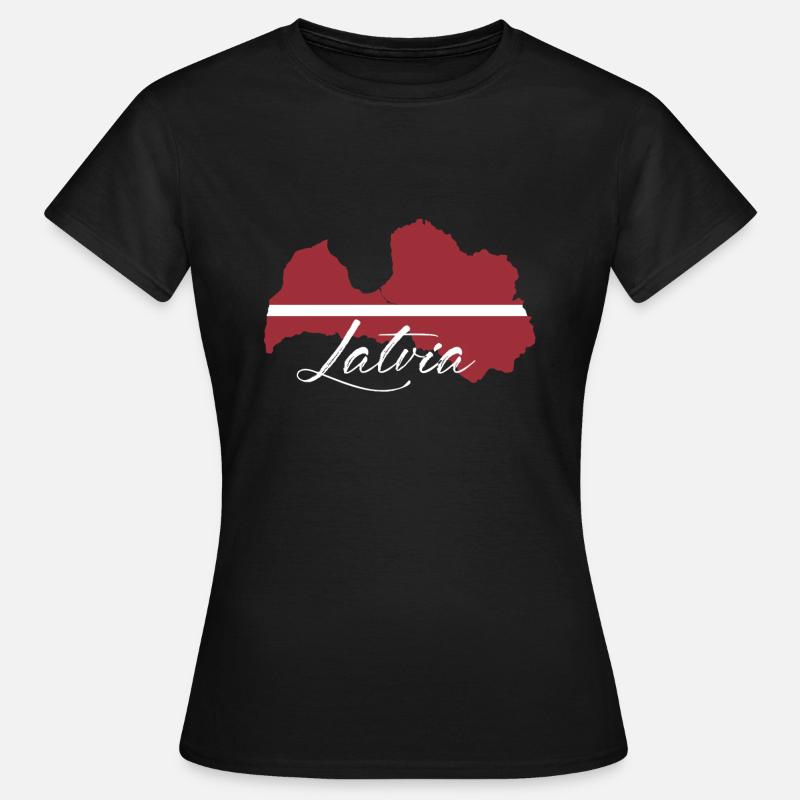 Latvia - Women's T-Shirt - black