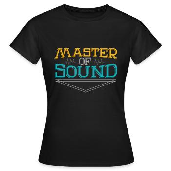 Ingénieur du son - T-shirt Femme - noir - Devant - AI Model Female 172 dark (172cm)