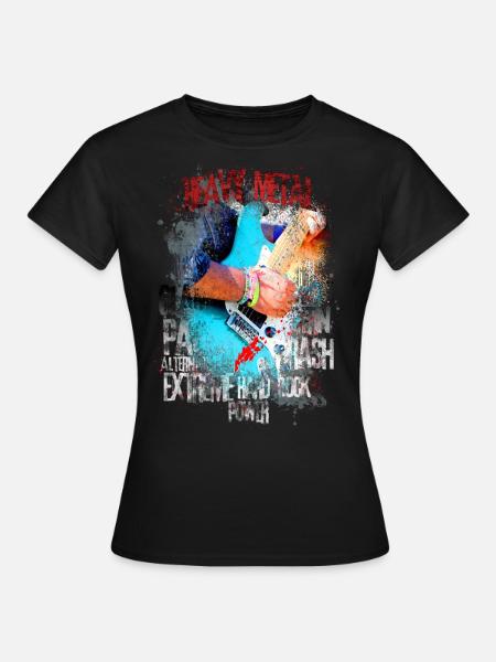 Heavy Metal - Frauen T-Shirt - Schwarz