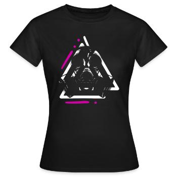 Apocalypse Masque à gaz Signes de guerre mondiale - T-shirt Femme - noir - Devant - AI Model Female 172 dark (172cm)