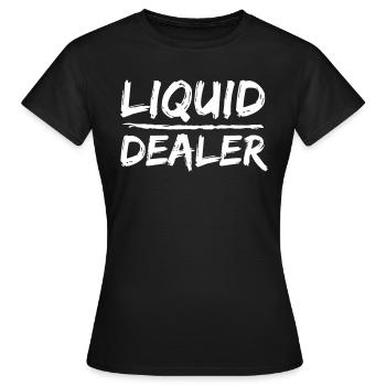 Liquid Dealer - Frauen T-Shirt - Schwarz - Vorne - AI Model Female 172 dark (172cm)