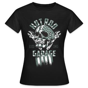 Hot Rod Garage - T-shirt Femme - noir - Devant - AI Model Female 172 dark (172cm)