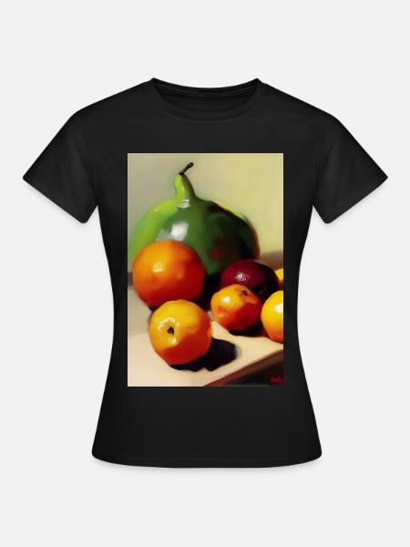 Früchte - Frauen T-Shirt - Schwarz