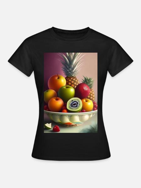 Früchte - Frauen T-Shirt - Schwarz