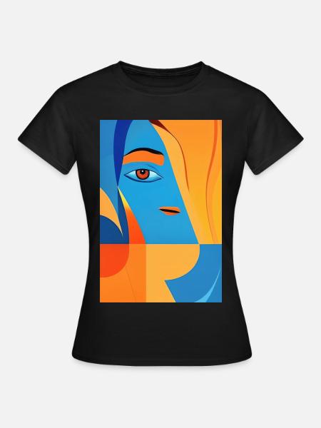 Abstrakte Kunst - Frauen T-Shirt - Schwarz