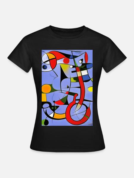 Abstrakte Kunst - Frauen T-Shirt - Schwarz