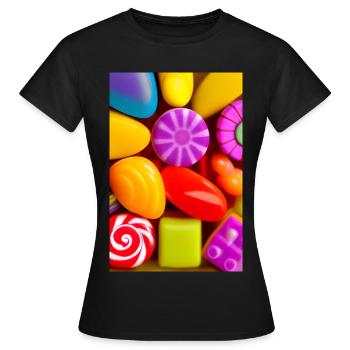 Candies - Women's T-Shirt - black - Front - AI Model Female 172 dark (172cm)